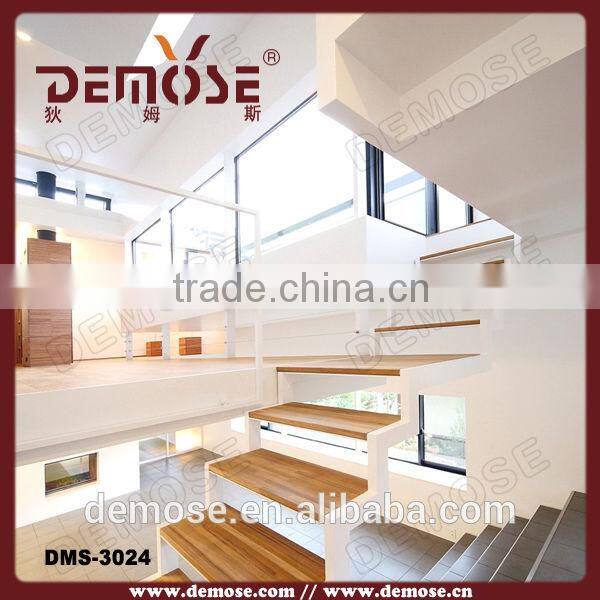 luxury invisible stringer wood staircase|glass stairs price