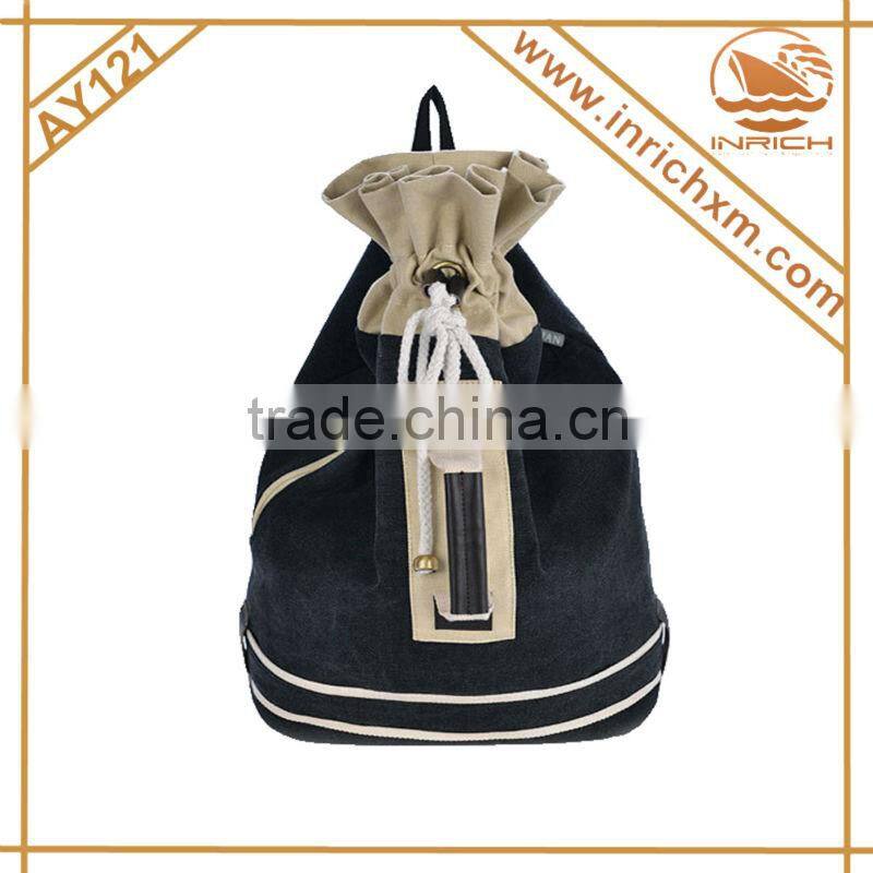 Korean Canvas Drawstring Bag For Travelling,Hanging Out