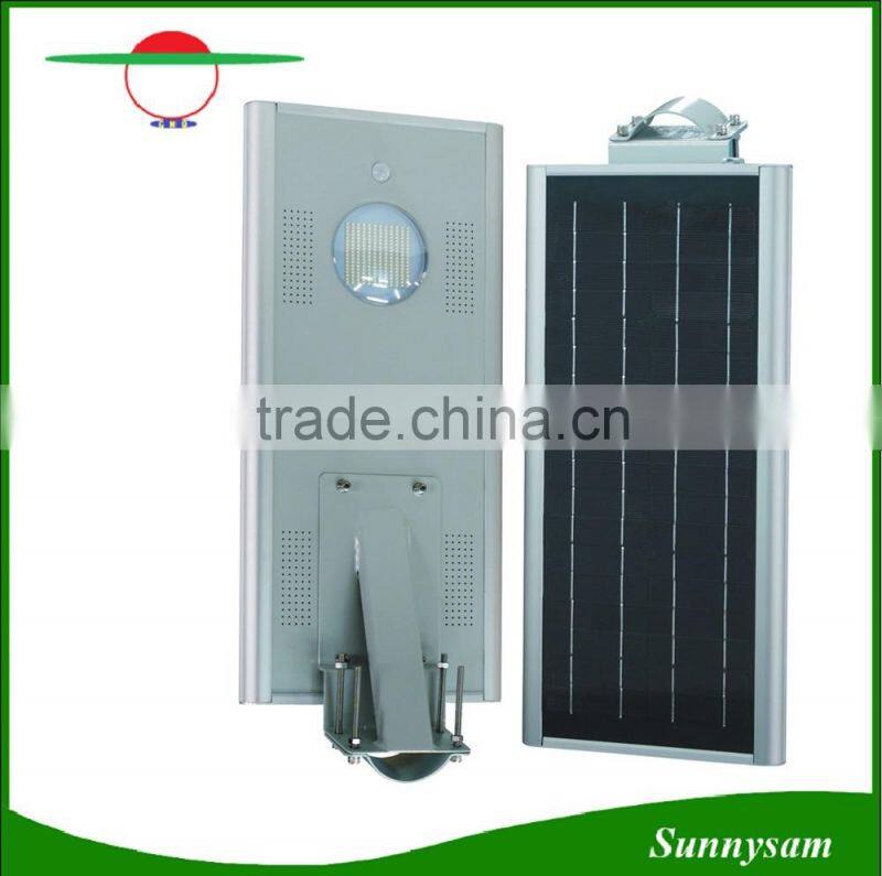 Monocrystaline silicon 60W integrated solar street light all in one