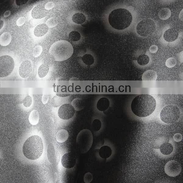 hot sale glitter fabric bubble leather 100% polyurethane leather synthetic leather