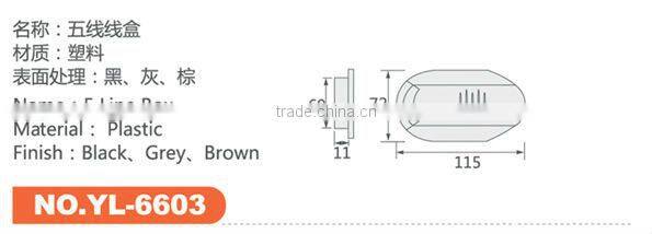 70mm white plastic office desk cable grommet for office computer desk