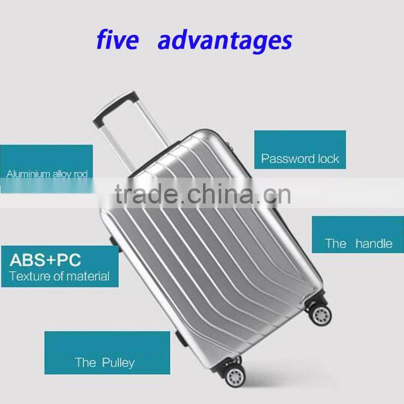 Favored ABS PC Combination Lock Trolley Luggage Trolley Bag