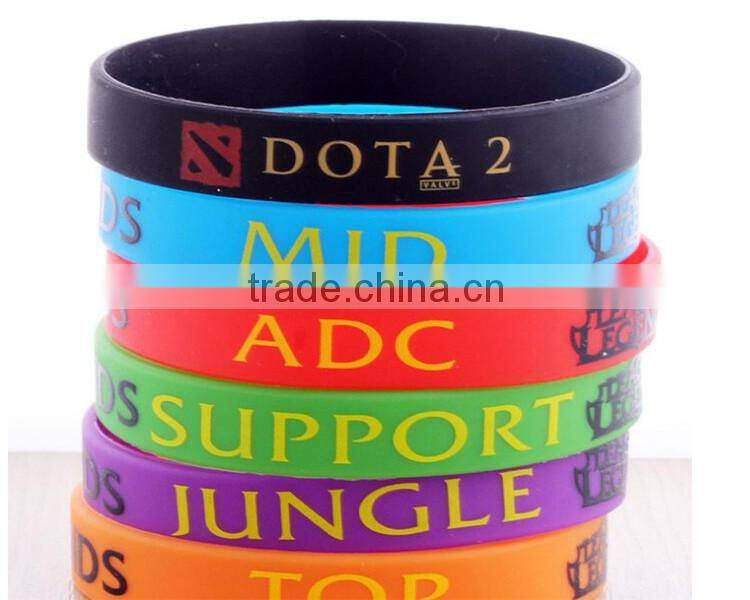Hot sale wristband custom OEM printed silicone bracelet