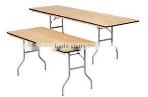 Cheap 6FT Event Plywood Table Folding Banquet Tables Wholesale