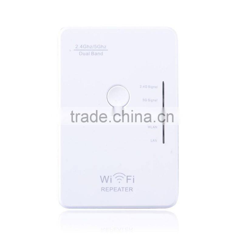 Wholesale Alibaba New Design Wireless 2.4GHz/5GHz Dual Band WIFI Signal Repeater Booster WiFi Router 300Mbps Wi Fi Adapter