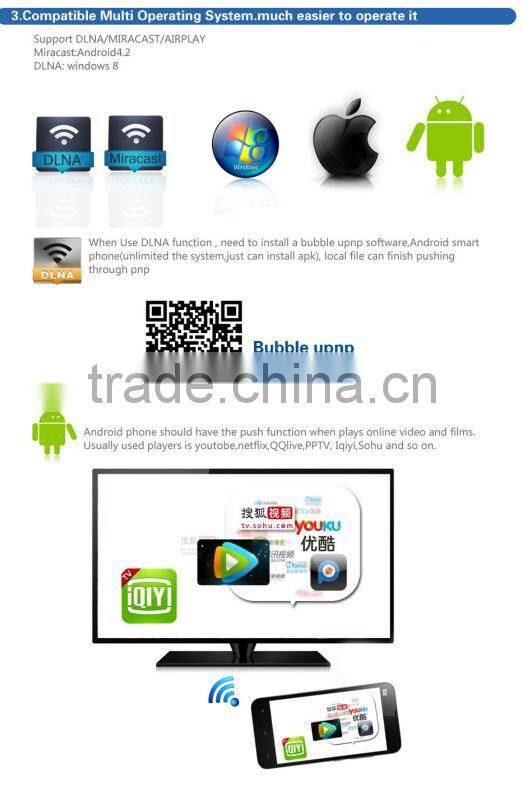 Christmas tv box android CR-M200 Miracast Wifi Disply Dongle Chromecast linux Dongle Mali 400 HDD player
