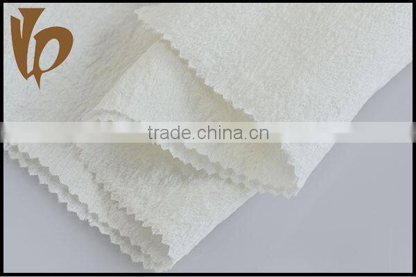 raw white light weight linen and tencel fabric crepe fabric for curtains