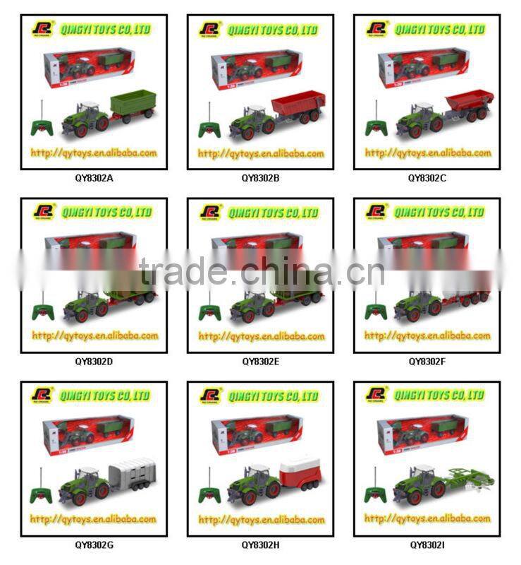 HOT!1:28 6CH RC Plastic Farm Toy Tractors with good quality and licensed