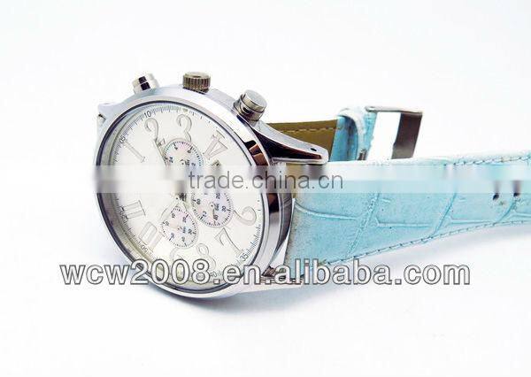 PU leather hand band watch for ladies