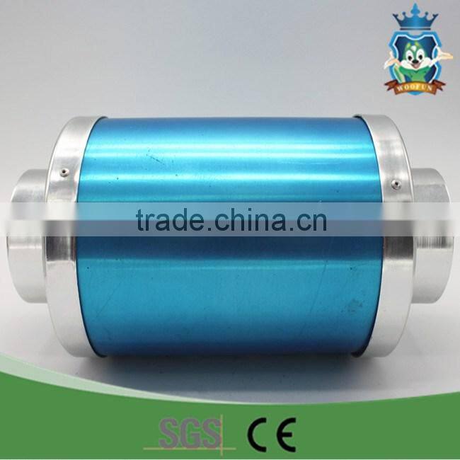 Blue round exhaust muffler flexible exhaust pipe exhaust muffler