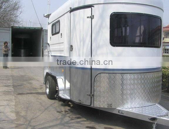 2 horse angle load standard horse trailers with toolbox fridge