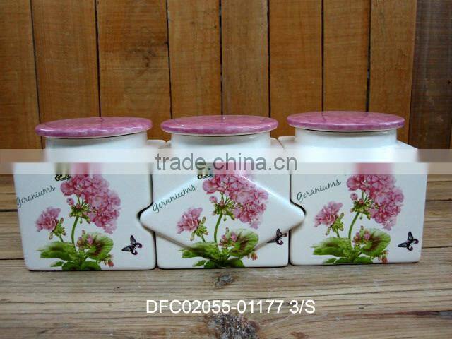 ceramic sugar pot honey pot