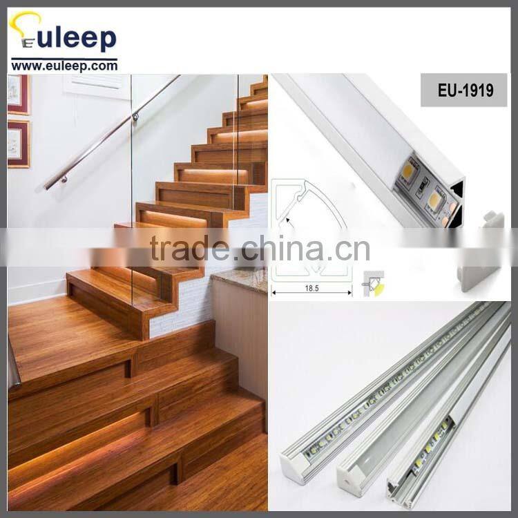 1000mm Curving Degree Cabinet Light,Aluminum SAA approved LED Cabinet Light with motion sensor switch for stairs