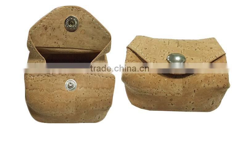 2016 New Style Natural Cork Wood Pencial Bag