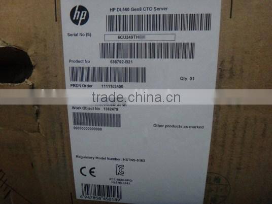 686792-B21 DL560 G8 5SFF CTO Chassis 1x1200W PS