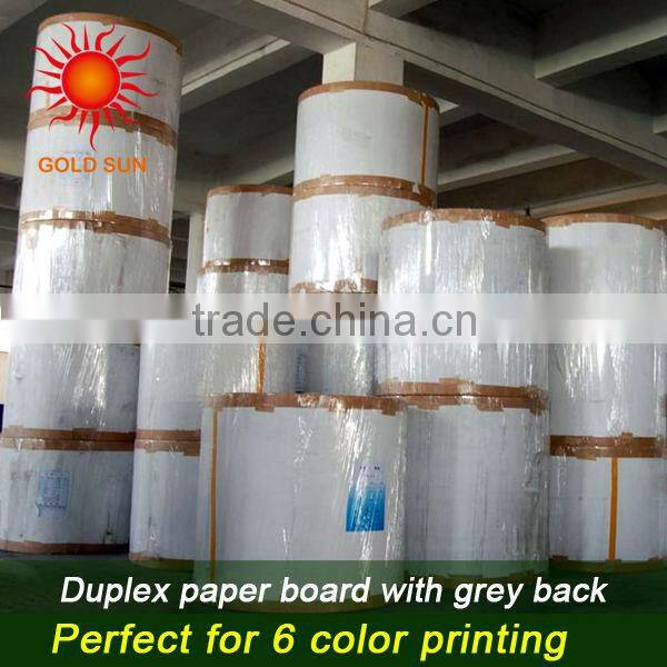 one side coated Duplex board grey back
