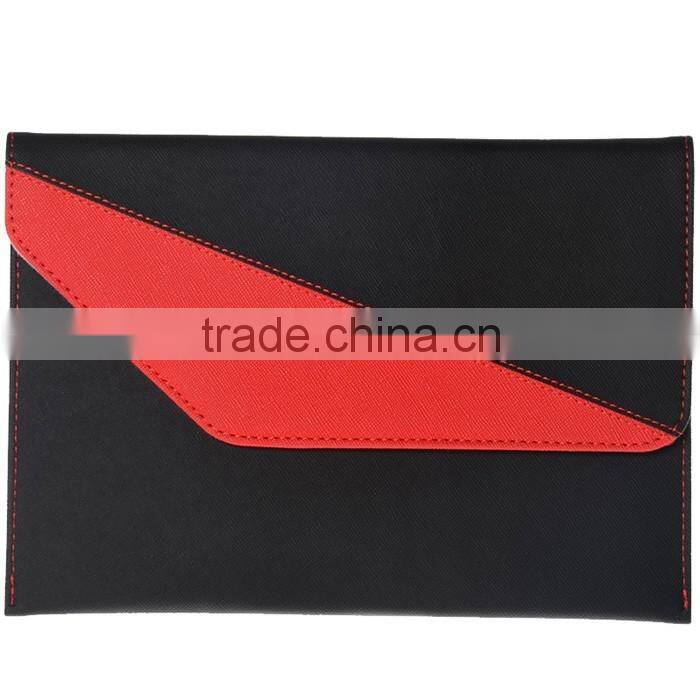 2-Tone PU Leather Envelope Sleeve Pouch for Tablet with Card Holders