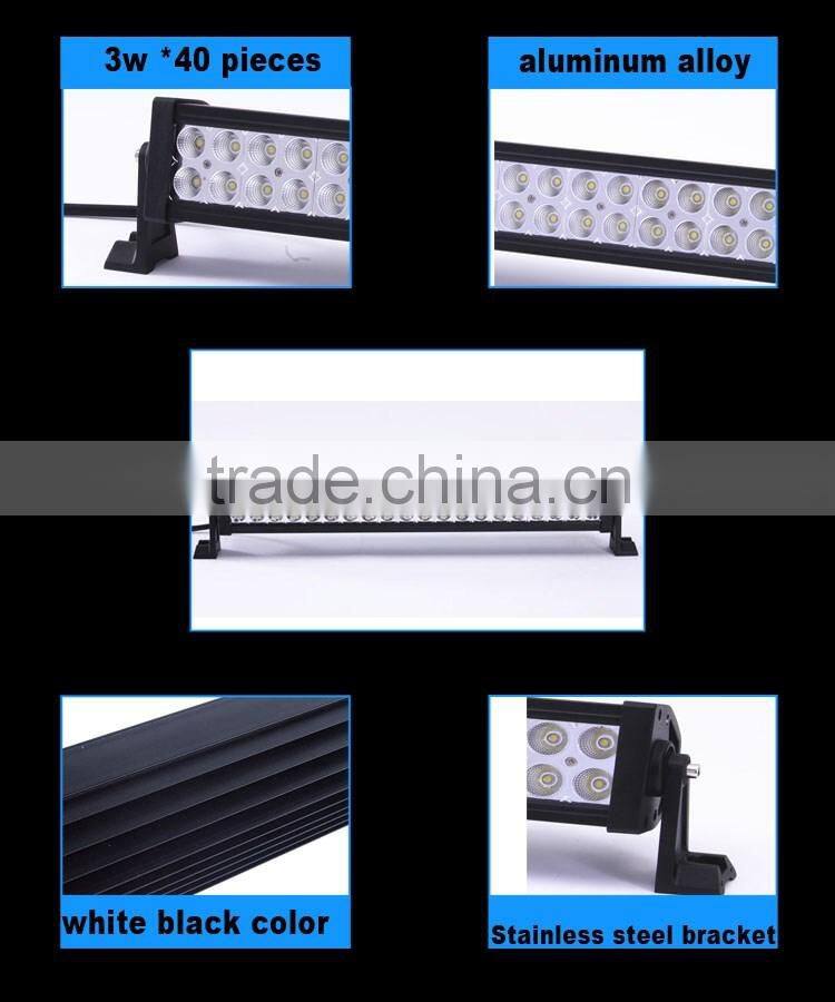 wholesale waterproof 120w 22 inch 12 volt off road led light bar