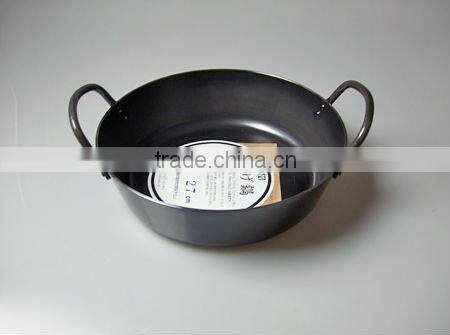 Japanese Dish Cooking Tools Iron Deep Fryer Pan For Pro And Home