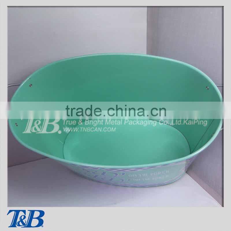 large double sides painted metal ice bucket