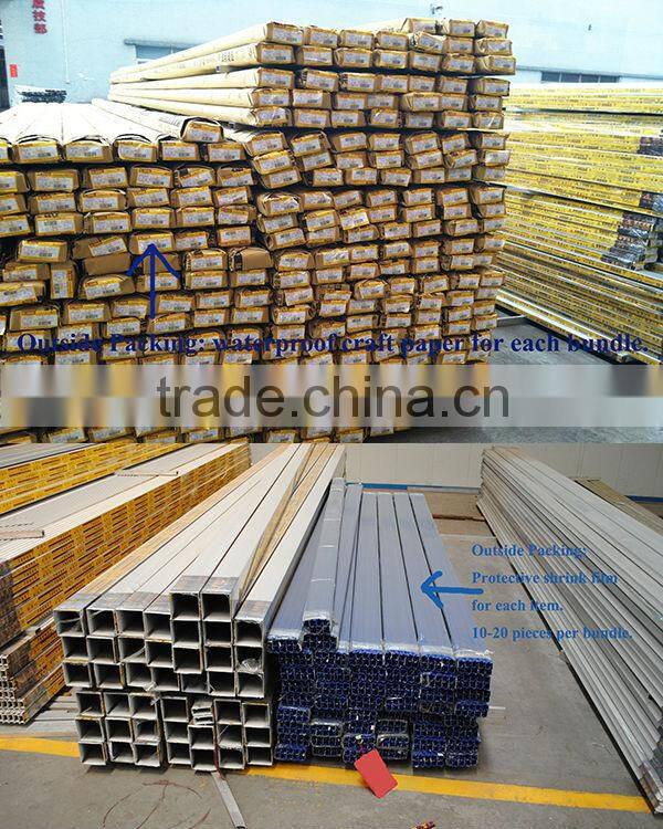 Wow!! Square tube aluminum profile rails/Aluminium Profile with Sand Blasting Treatment/wood grain aluminium profile for ceiling