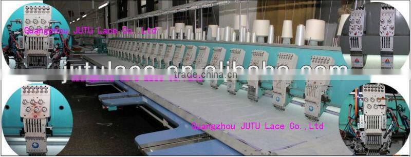 Embroidery lace curtain fabric/ decorate laceCTW121m