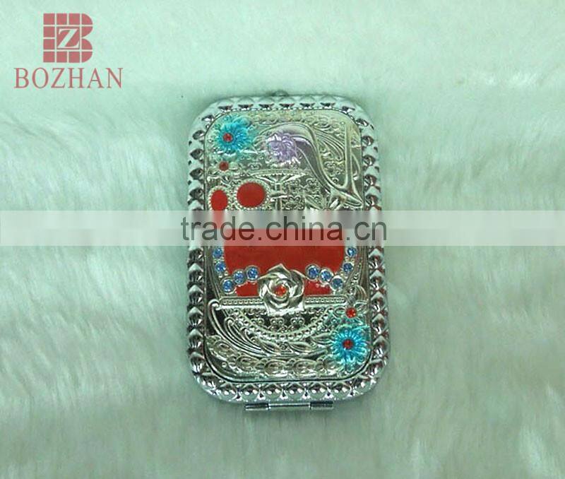 Fashion cosmetic mirror/hot sale pocket mirror/antique compact mirror