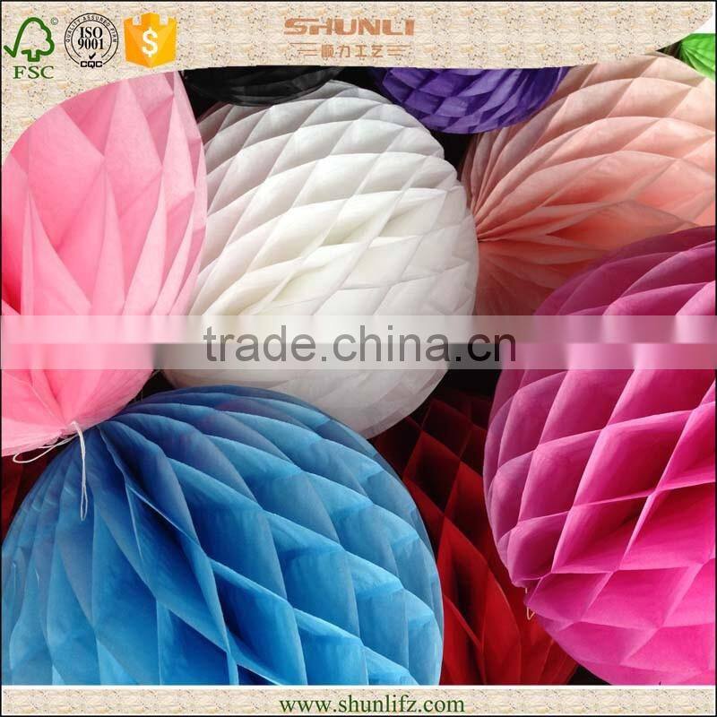 Canada 2015 hot new products wholesale 28g tissue paper honeycomb ball