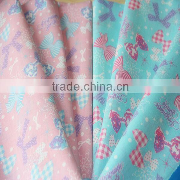 polyester fabric pigment printing fabric cartoon for children's clothing