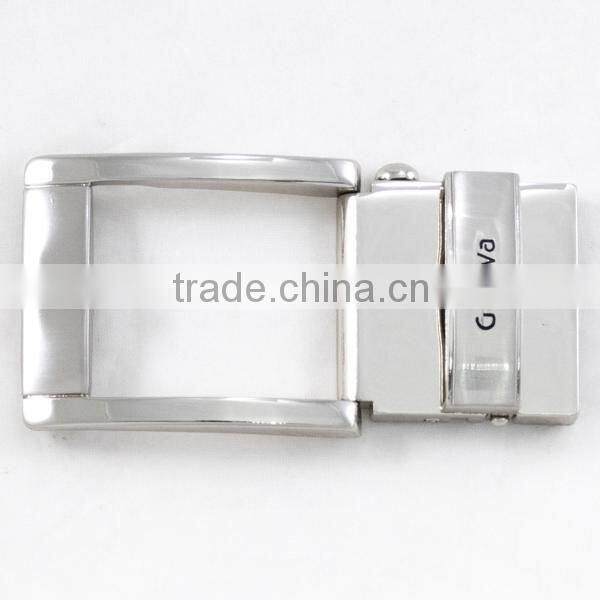 Buckles smooth 1 inch wide gold plating belt no pin buckle