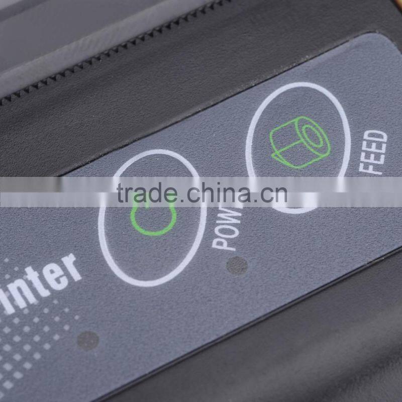 2015 Mobile Portable 58mm Thermal Receipt Printer Bluetooth Wireless Mini Printers Impressora for Android/IOS Black