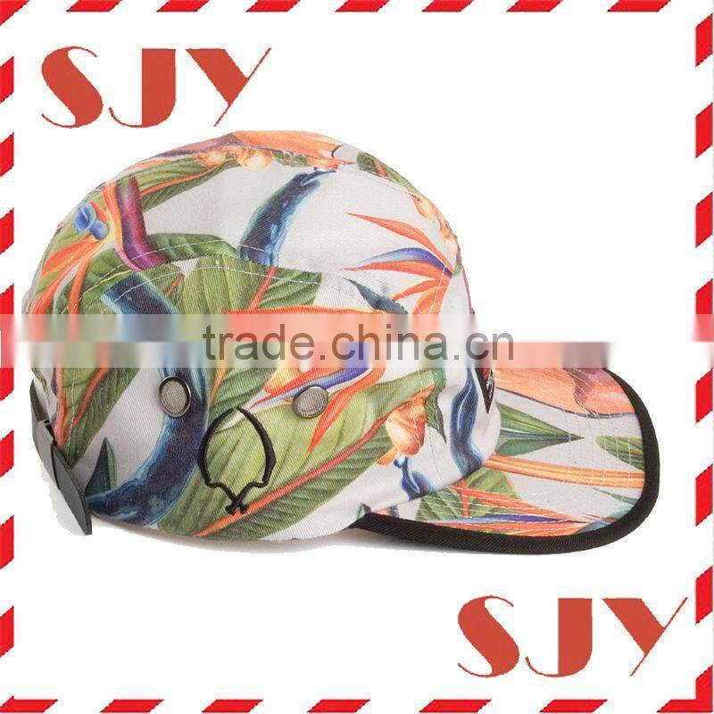 korean men fashion camo 5 panel digital camo cap