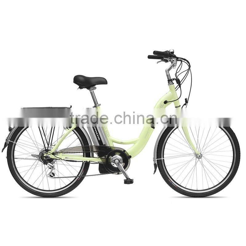 2015 Damesfiets with central motor and Max lithium battery 36V 18ah with distance 150km one time full charged battery