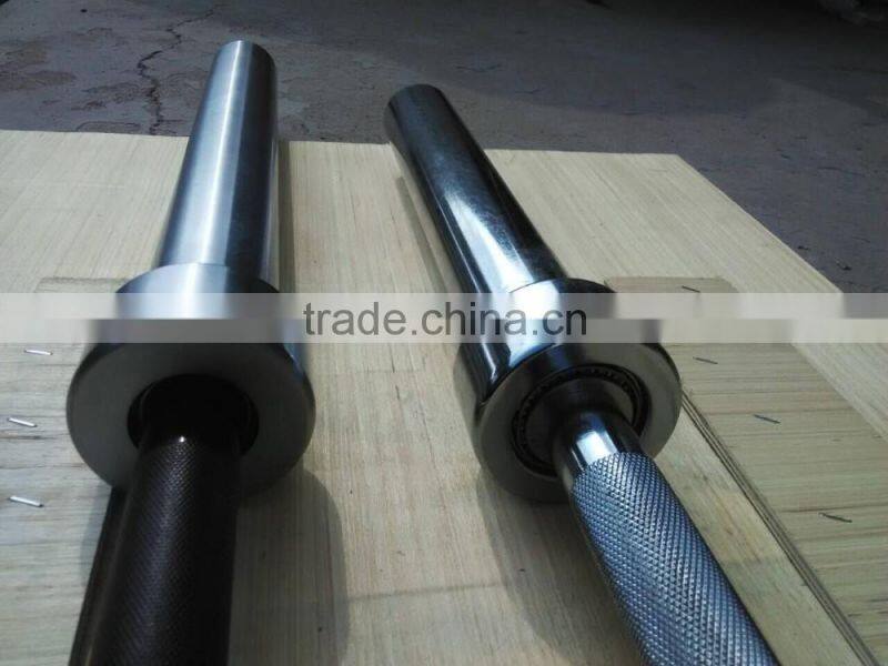 Pro hard chrome coated weight capacity 1500lb 680kg 4 needle bearings weightlifting barbell DB52