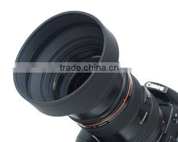 Best Price Digital Photo 3 Stage Collapsible Rubber 49mm Lens Hood