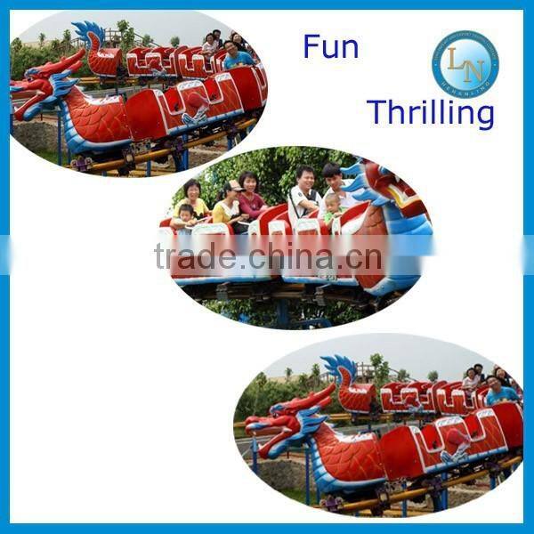 Outdoor playground park train ride amusement mini roller coaster