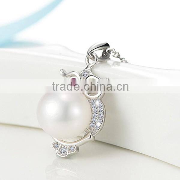 Yiwu 2016 Owl Pendant Pearl Necklace Design