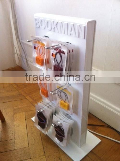 acrylic wall hook display mobile phone accessory display