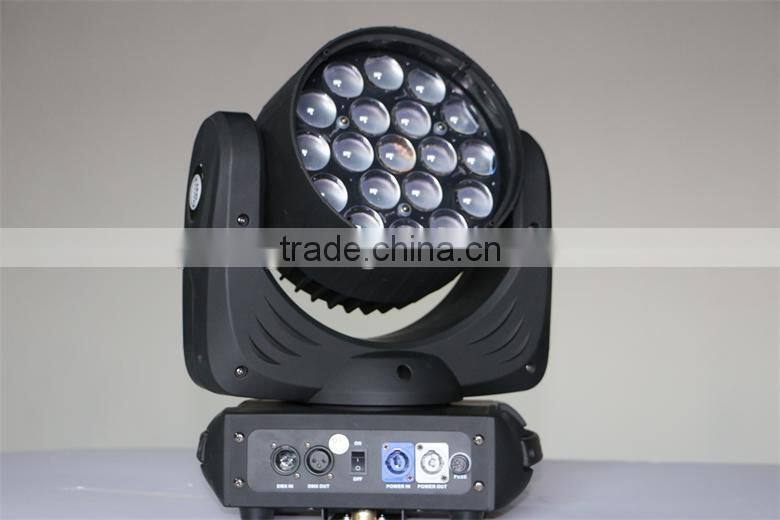 19* 12w rgbw 4in1 led moving head wash zoom