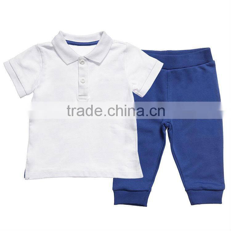 kid sport clothes hot sale suppliers in china,boys polo shirt and jersey trousers