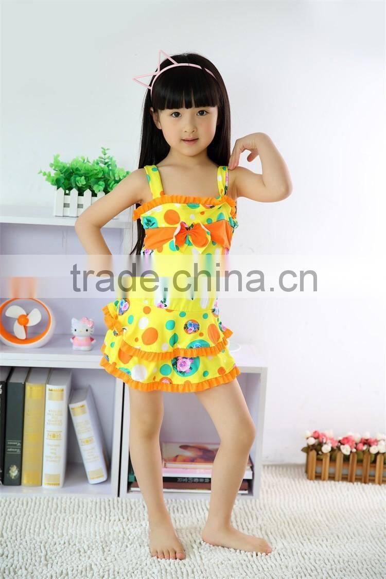 professional factory wholesale one-piece Polyester Swimsuit For Kids Girls Swimwear