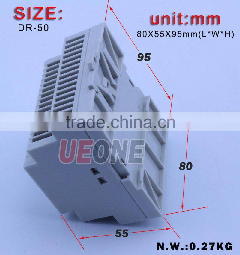 Hot sale 50w 24v 2.1a Din Rail switching power supply Of DR-50-24