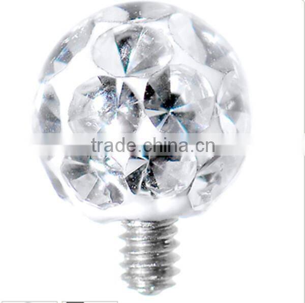 Steel logo top dermal anchors body piercing