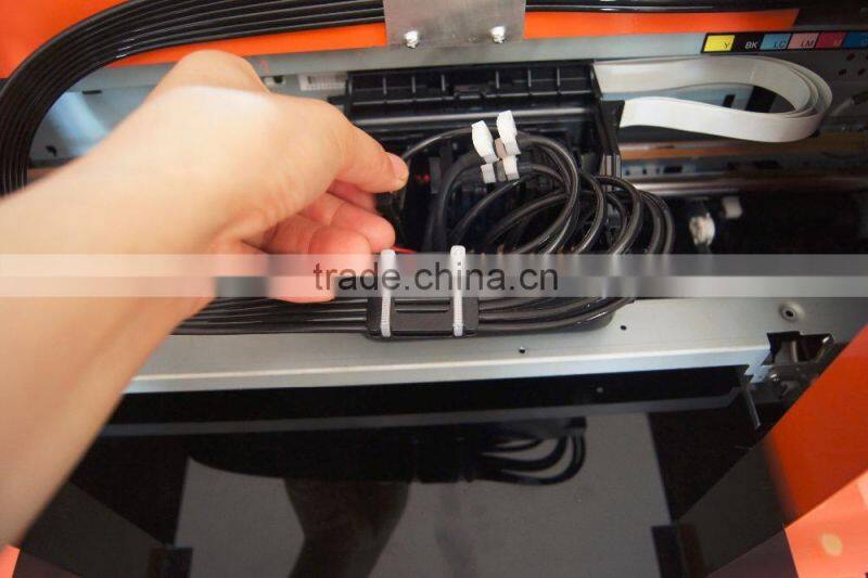 stable quality A3 size digital led uv led flatbed printer small, a3 epson jet 1800 uv flatbed inkjet printer