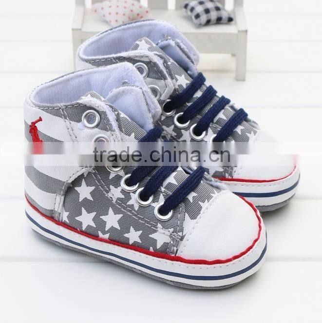 Baby soft sole canvas shoes