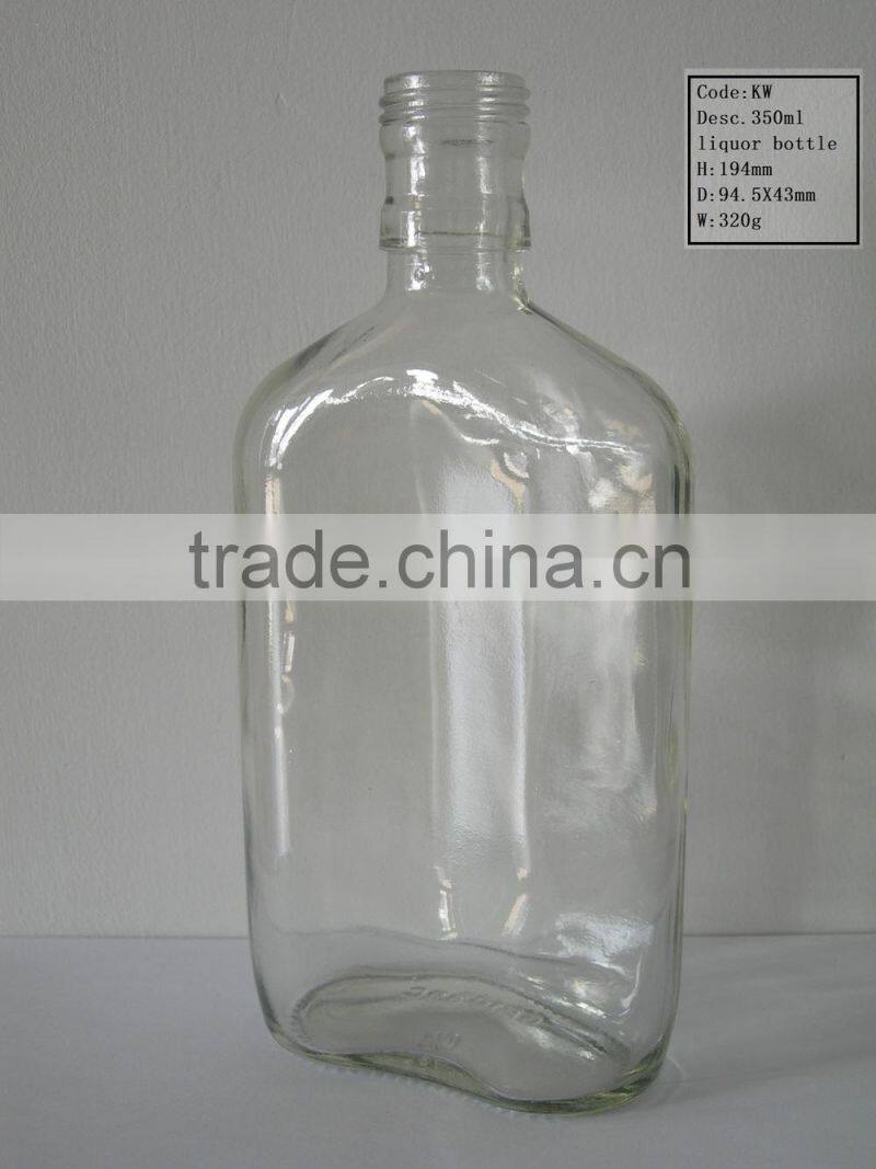 350ML Flat Glass Bottles in Malaysia