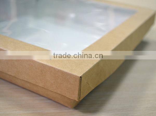 food packaging box with window