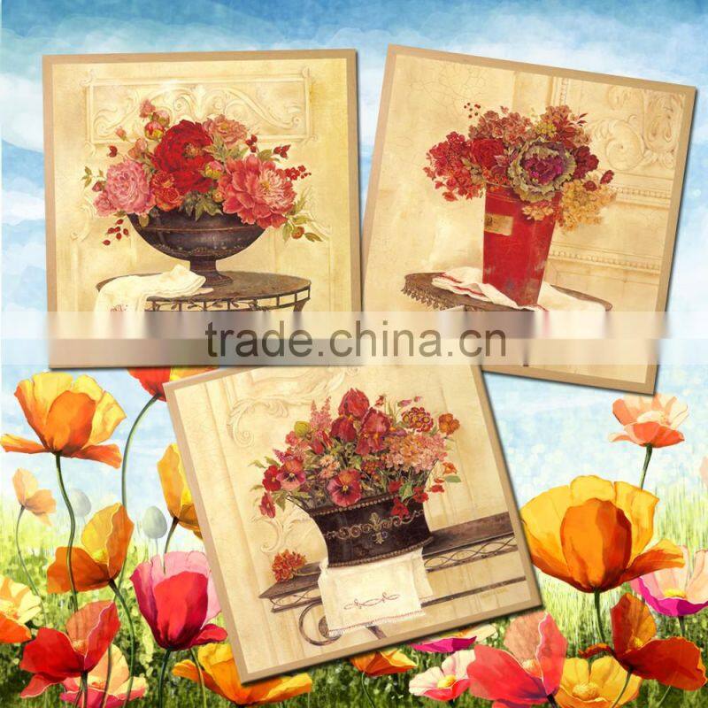 Home decor abstract oil painting , Triptych Painting