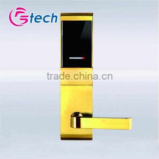 High security intelligent hotel door lock system with imported PCB and high quality motor
