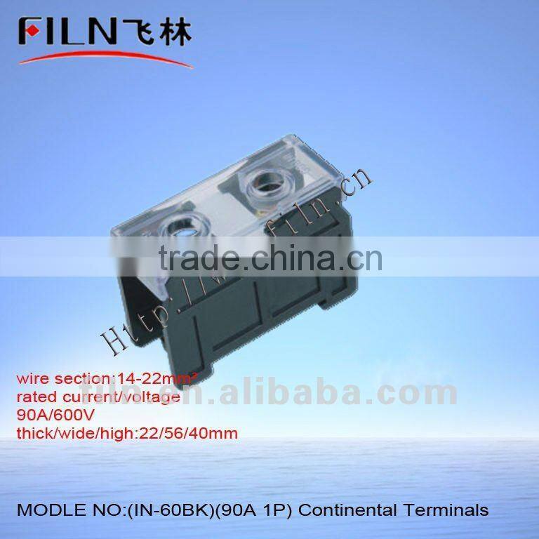 terminal block screwless IN-100BK 130A 1P